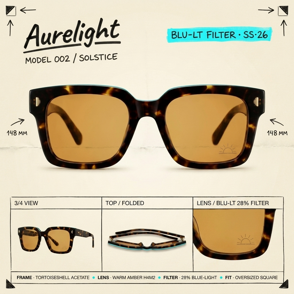 Aurelight 002 / Solstice — Oversized Acetate