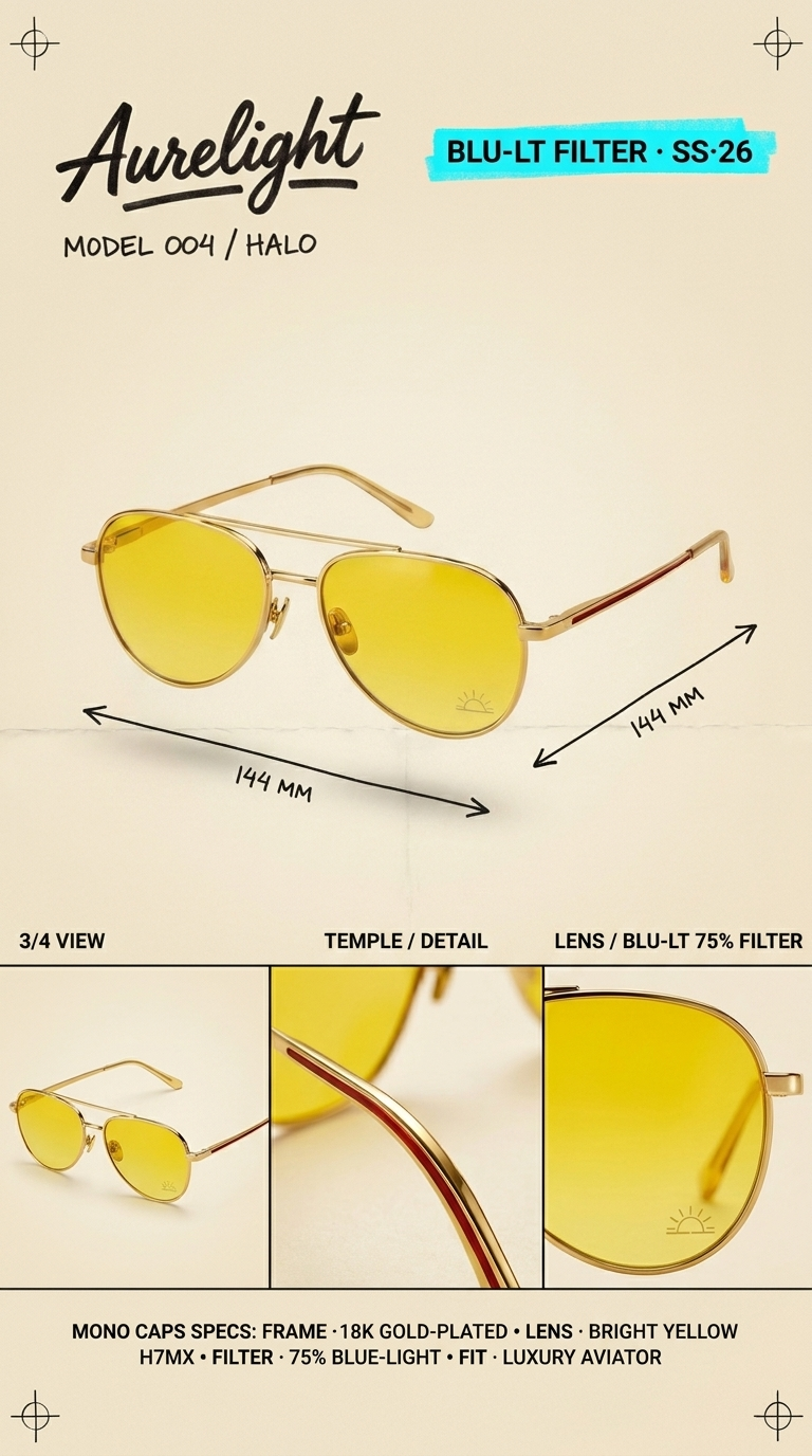 Aurelight 004 / Halo — Luxury Aviator